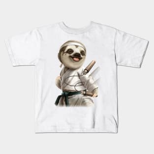 KARATE SLOTH Kids T-Shirt